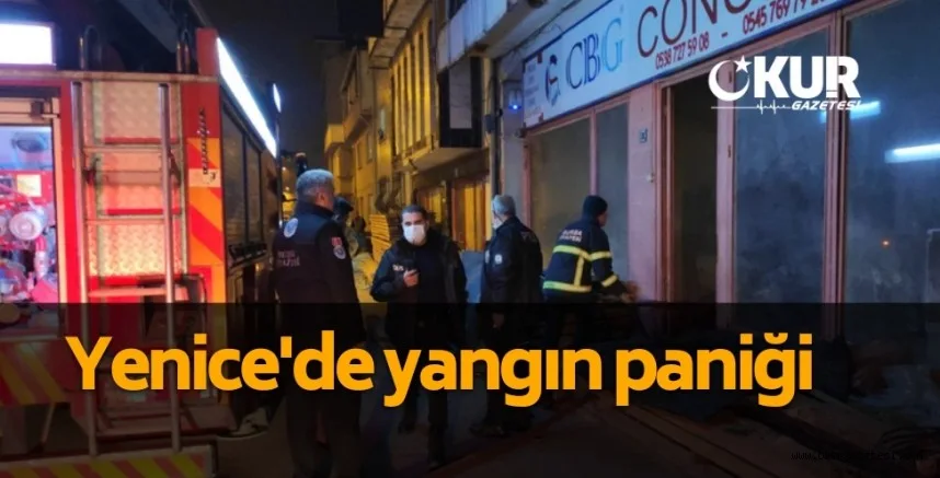 Koltuk döşeme işletmesinde çıkan yangın söndürüldü