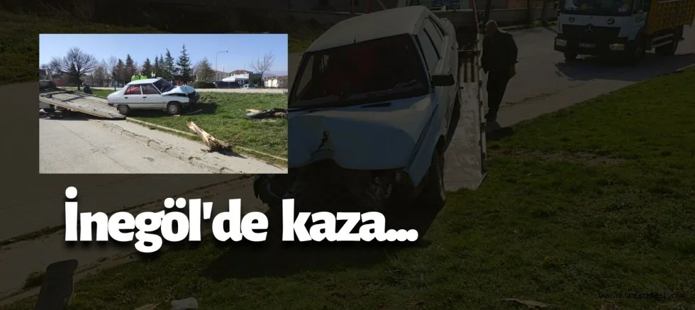 Kontrolden çıkarak ağaca çarpan otomobilin sürücüsü yaralandı