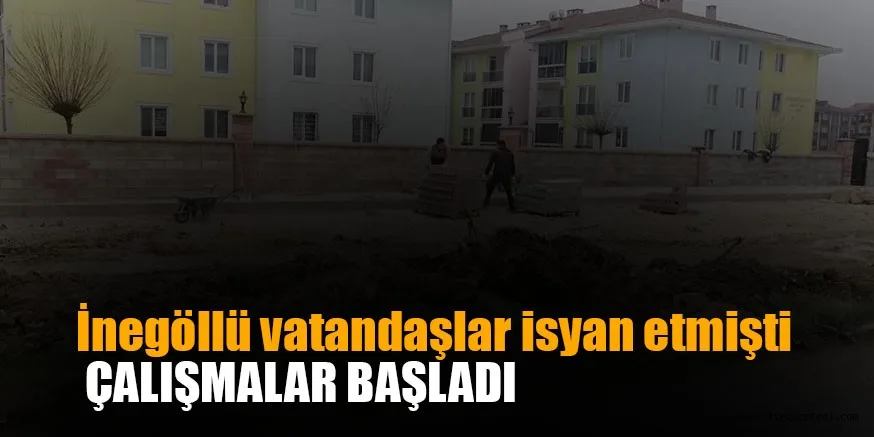 KOZLUCA YOLU'NDA KALDIRIM ÇALIŞMALARI