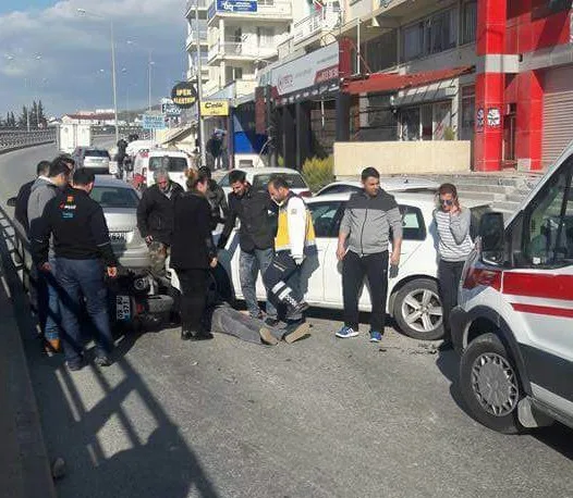Kuşadasında Trafik Kazası; 1 Yaralı
