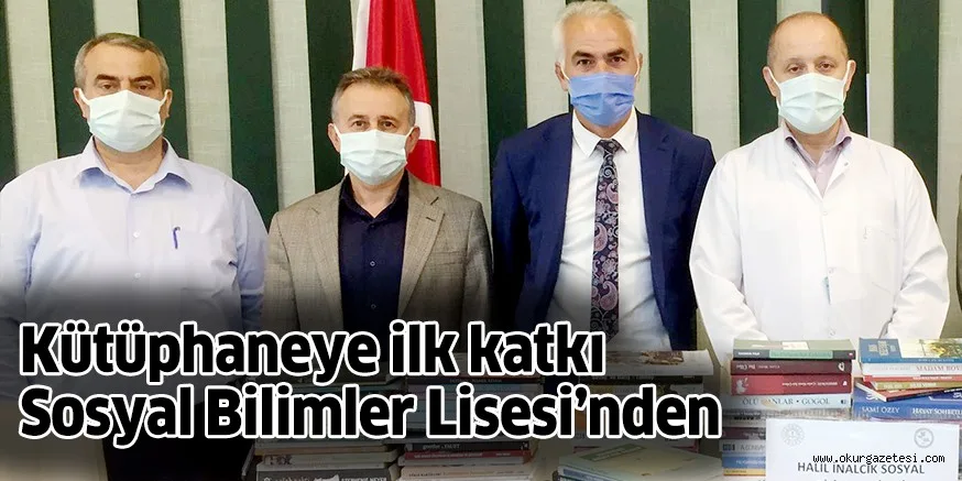 Kütüphaneye ilk katkı Sosyal Bilimler Lisesi’nden