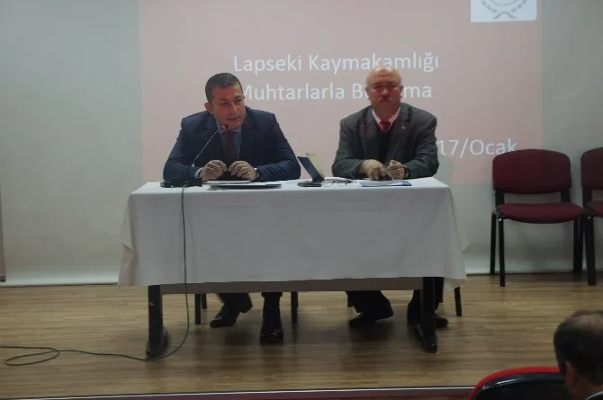 Lapsekide İstişare Toplantıları