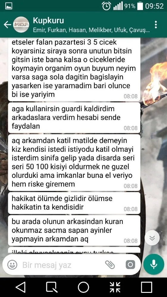 Lisedeki Katilden Şok Yazışmalar: 50-100 Kişiyi Öldürmek Ne Güzel Olurdu