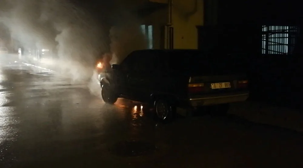 Lpgli Otomobil Alev Aldı