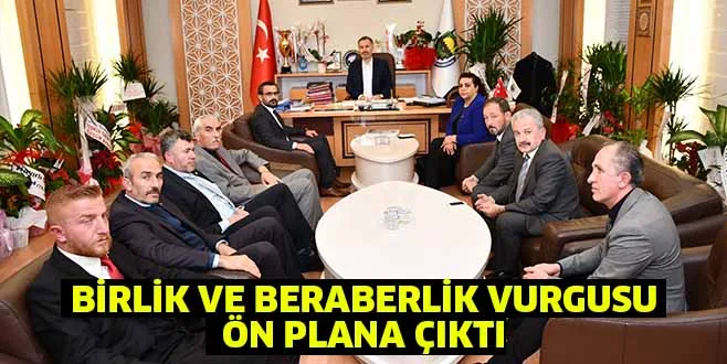 MHP' İnegöl İlçe Teşkilatı'nın Belediye Başkanı Taban'a gerçekleştirdiği ziyarette Birlik ve beraberlik vurgusu ön plana çıktı