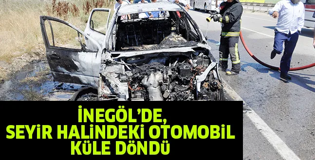 SEYiR HALiNDEKi OTOMOBiL KüLE DöNDü