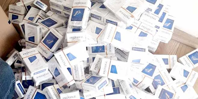 3500 PAKET KAÇAK SİGARA YAKALANDI
