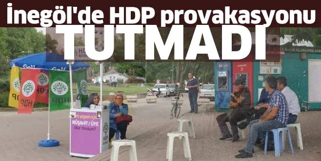 İnegöl'de HDP provakasyonu tutmadı