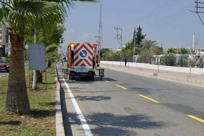 Mersinde 84 Bin 486 Metrekare Yol Çizildi