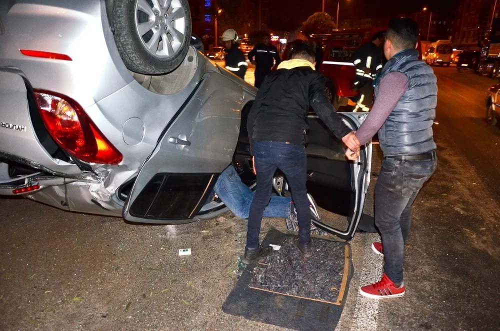 Milasta Bir Otomobil Takla Attı; 1İ Ağır 2 Yaralı