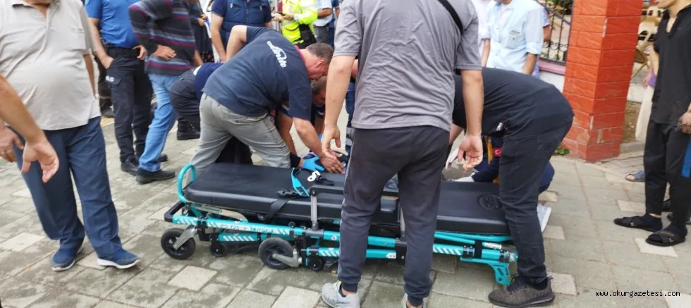 Minibüsün çarptığı motosikletin sürücüsü ağır yaralandı