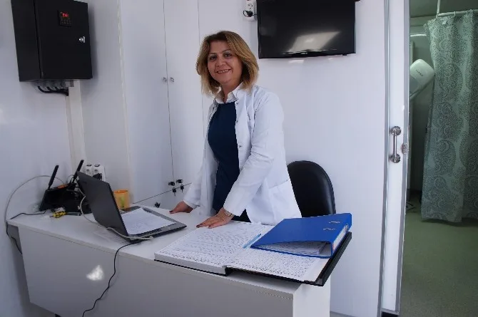 Mobil Kanser Tarama Aracı Çardak Beldesinde