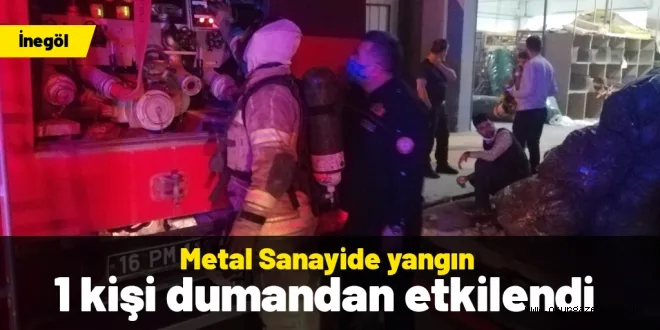 Mobilya üretim fabrikasında yangın