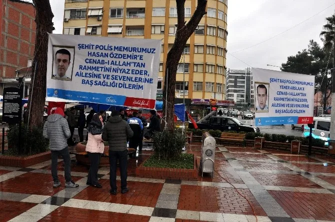 Nazillide Şehit Polisler İçin Lokma Hayrı Yapıldı
