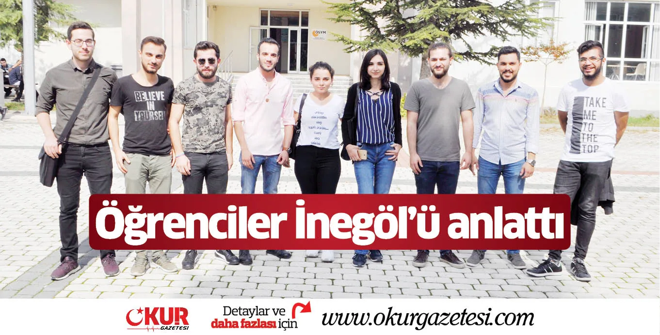 Öğrenciler İnegöl'ü anlattı