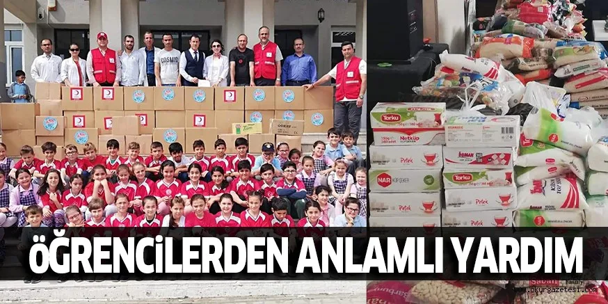 ÖĞRENCİLERDEN ANLAMLI YARDIM