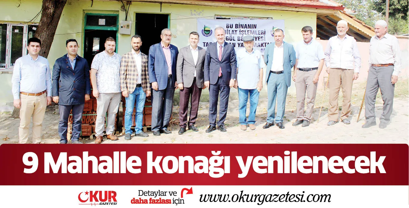 9 Mahalle konağı yenilenecek