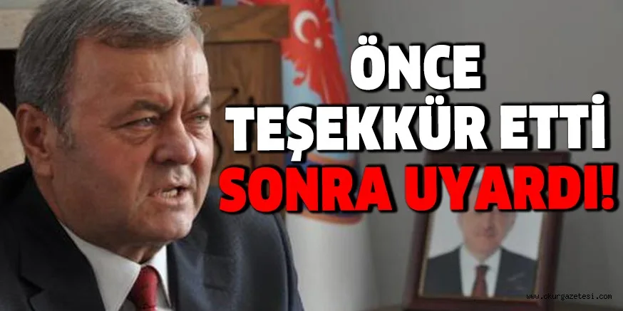 ÖNCE TEŞEKKÜR ETTİ SONRA UYARDI! EVİNİZDE KALIN