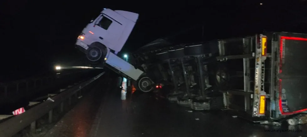 Orhangazi Gemlik yolu kapandı