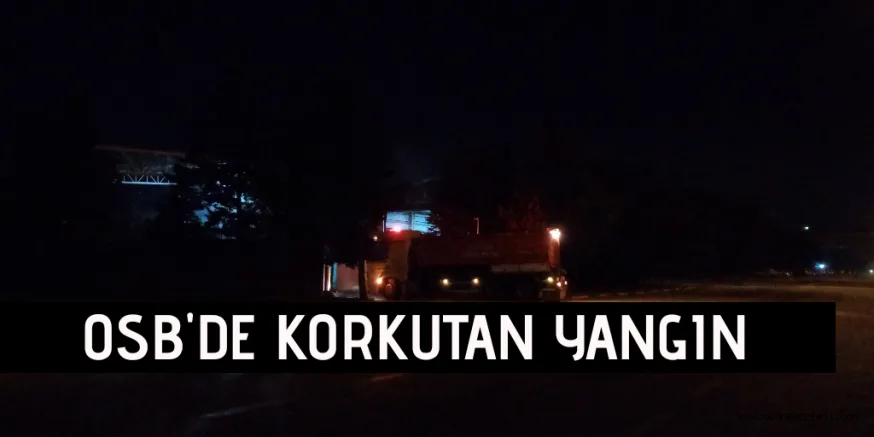 OSB'de yangın