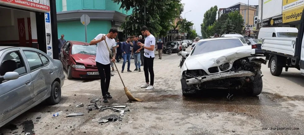 Osmanbey Caddesi’nde feci kaza
