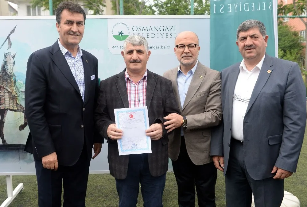 Osmangazide Hisseli Parseller Tapuya Dönüşüyor