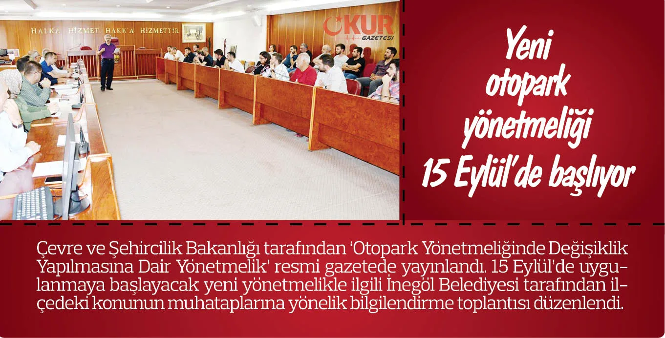 Yeni otopark yönetmeliği 15 Eylül’de başlıyor