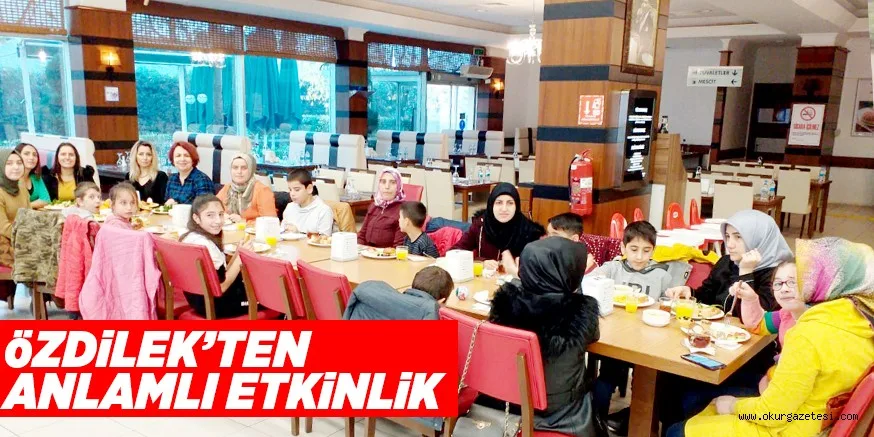 öZDiLEK’TEN ANLAMLI ETKiNLiK