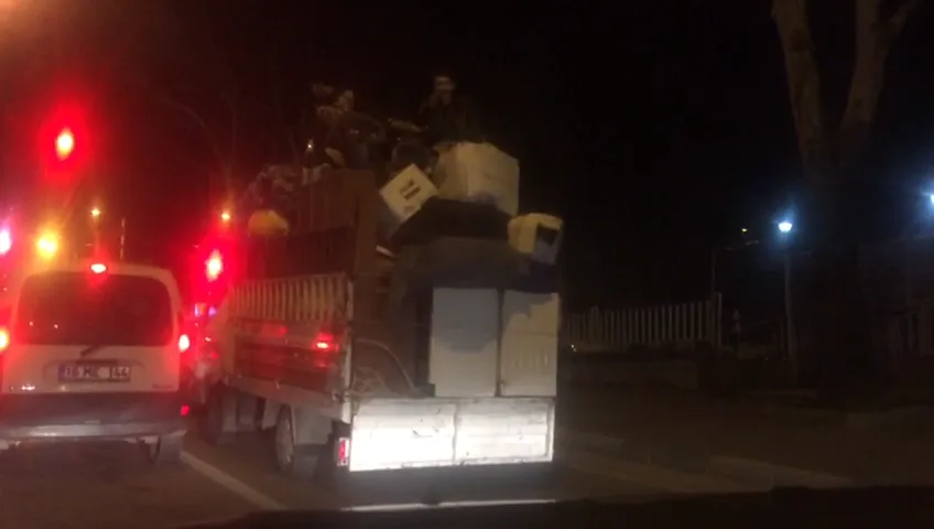 (Özel Haber) Eşyaların Tepesinde Ölümüne Yolculuk