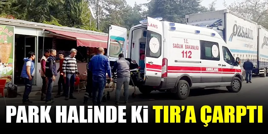 PARK HALiNDE Ki TIR’A ÇARPTI