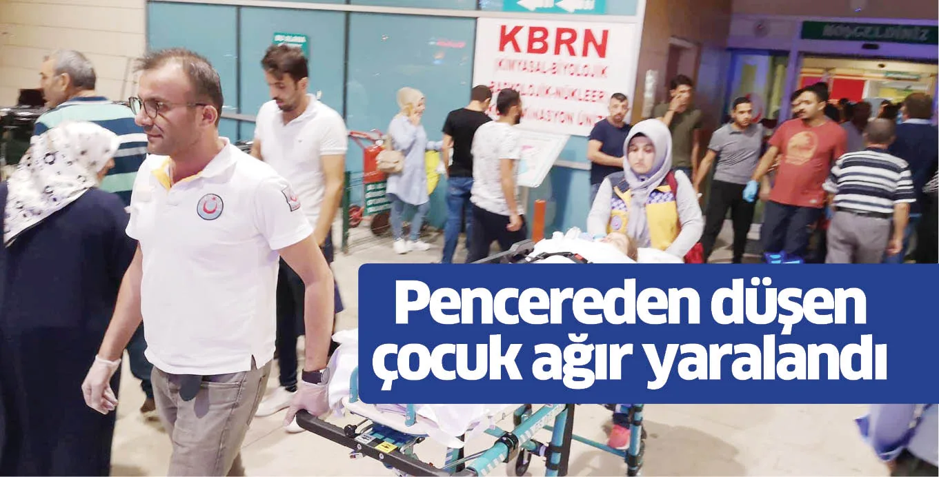 Pencereden düşen çocuk ağır yaralandı