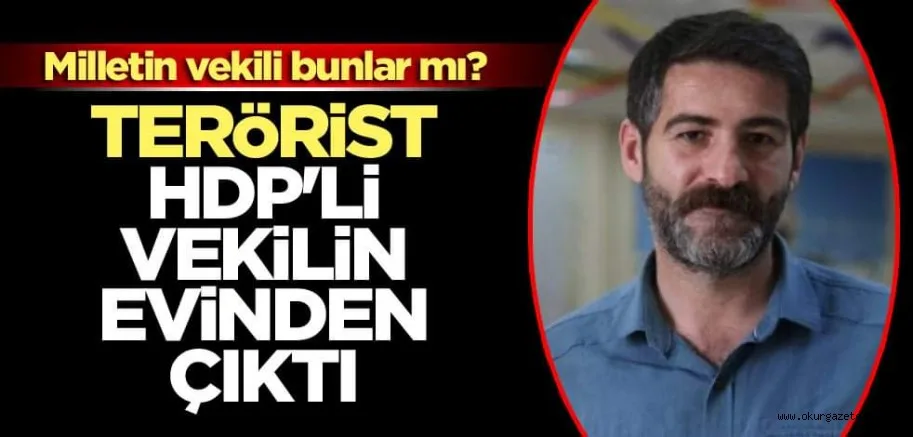 PKK'lı terörist HDP'li vekilin evinden çıktı
