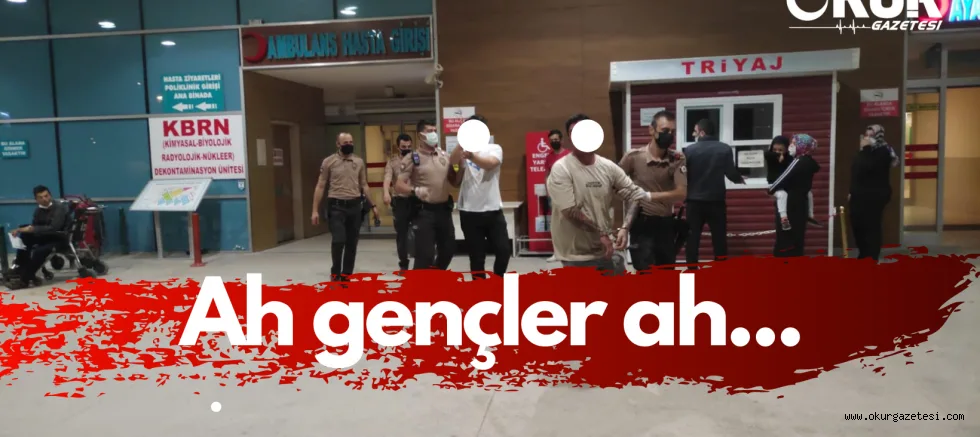Polisin 'Dur' ihtarına uymayarak kaçan 2 kişi taşkınlık çıkarınca gözaltına alındı