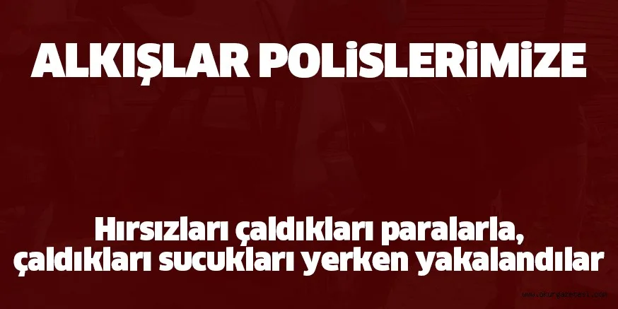 POLiSLER HIRSIZLARI TEK TEK TOPLADI