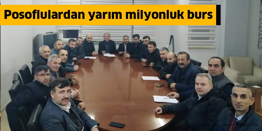 Posoflulardan yarım milyonluk burs