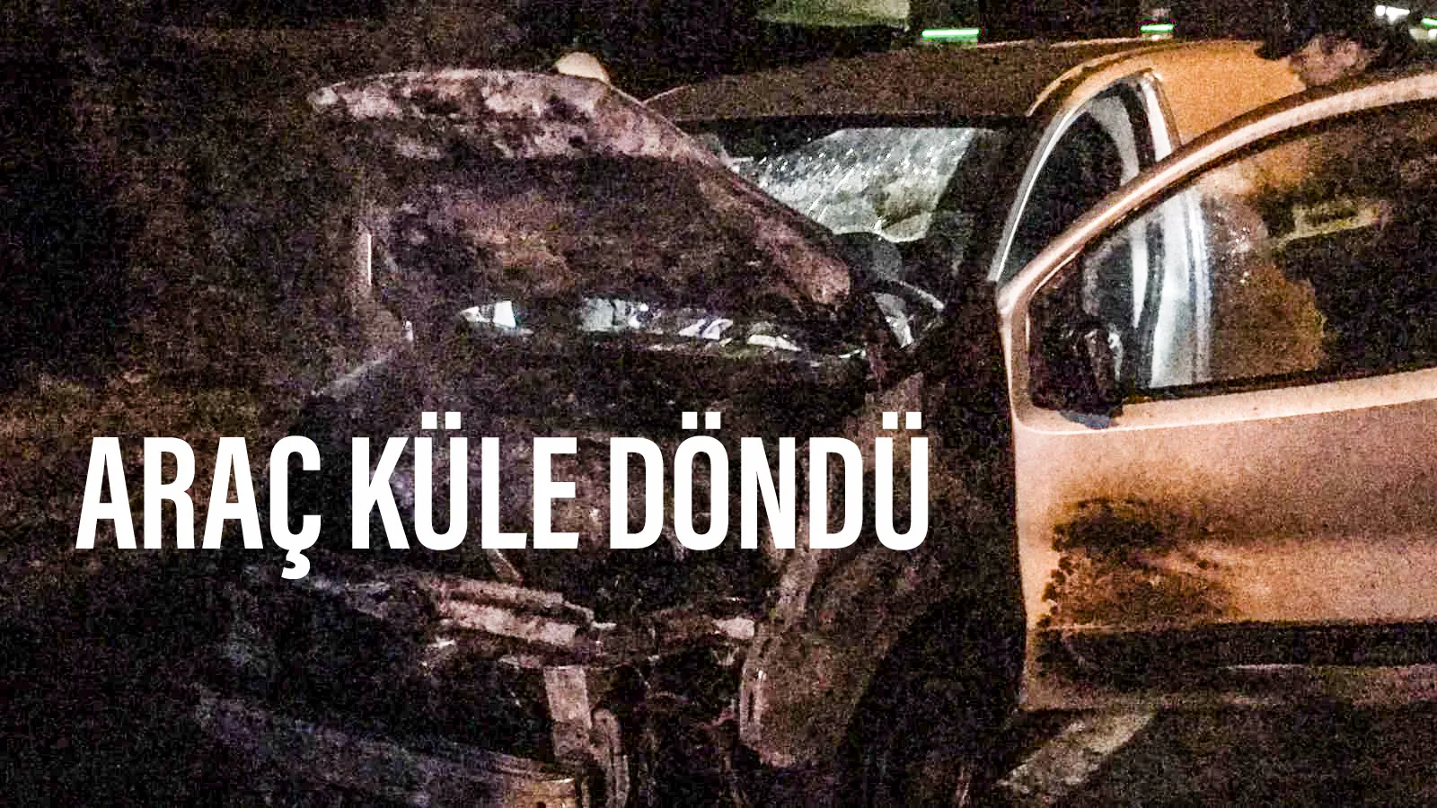 İNEGÖL'DE ARAÇ KÜLE DÖNDÜ