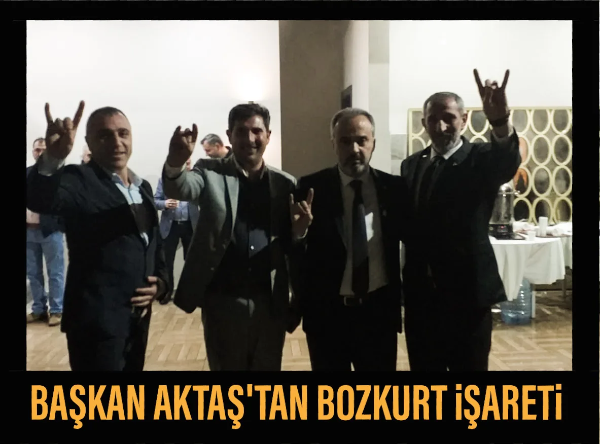 Başkan Aktaş'tan Bozkurt işareti