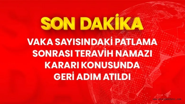 Ramazan'da camilerde teravih namazı kılınmayacak