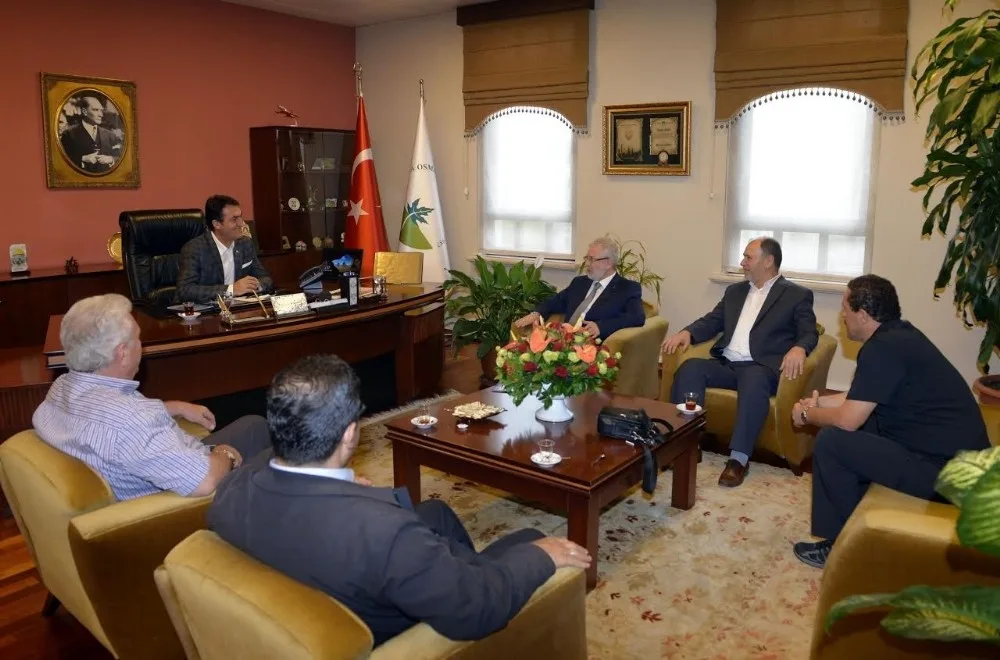 Rektör Yusuf Ulcaydan Başkan Dündara Ziyaret