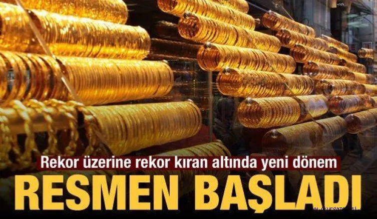 Resmen başladı: Rekor üzerine rekor kıran altında yeni dönem