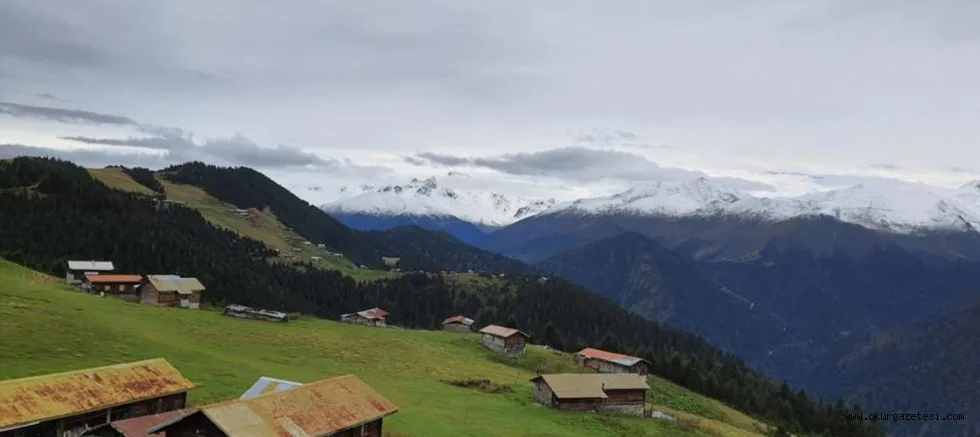 Rize'de yaylacılar, karın ardından köylere dönüş hazırlığına başlarken Meteoroloji 'sarı' uyarı verdi
