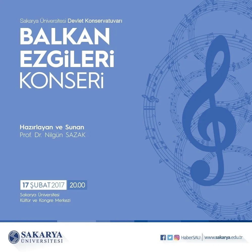 Saüde ‘Balkan Ezgileri Konseri Düzenlenecek