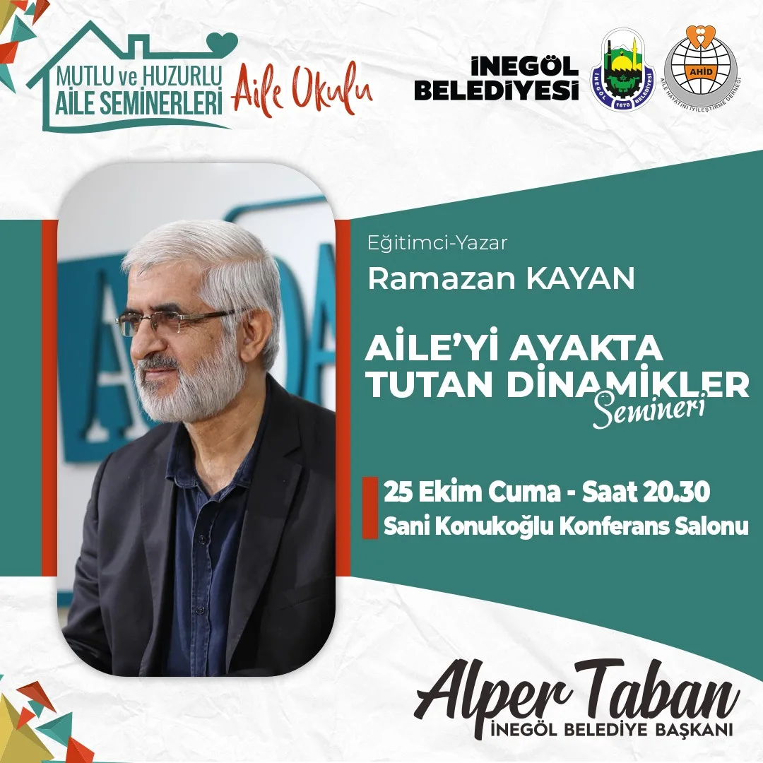 ‘Aileyi ayakta tutan dinamikler’ semineri düzenlenecek