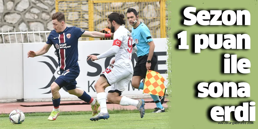 Sezon 1 puan ile sona erdi