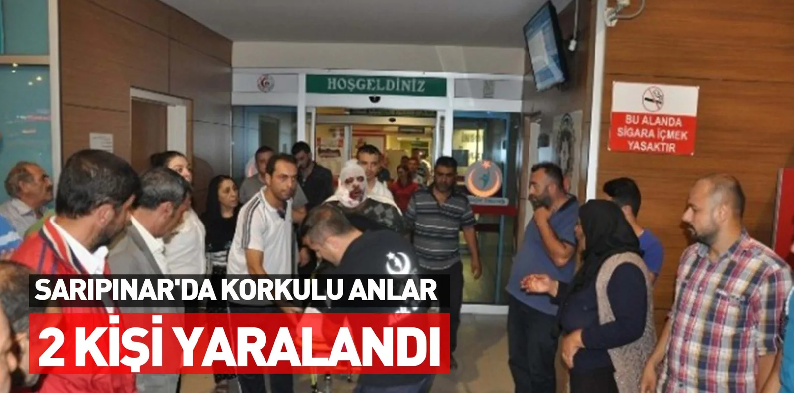 SARIPINAR'DA KORKULU ANLAR 2 KİŞİ YARALANDI
