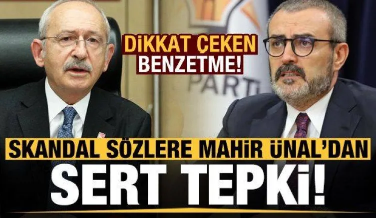 Skandal sözler sonrası Mahir Ünal'dan sert tepki! Dikkat çeken benzetme