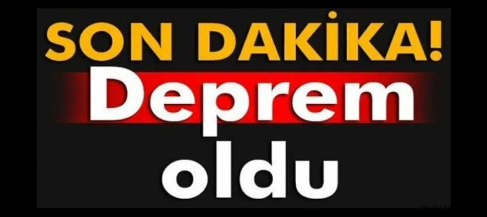 Son dakika! İnegöl'de şiddetli deprem!