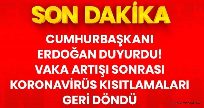 Son Dakika: Koronavirüs tedbirleri kapsamında; lokanta, berber, halı saha gibi toplu alanlar saat 22'de kapanacak