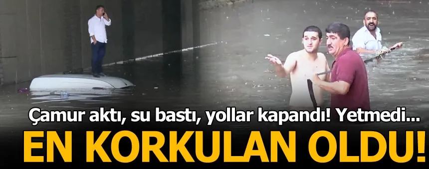 Meteoroloji uyarmıştı... Sağanak yağış İstanbul'u vurdu