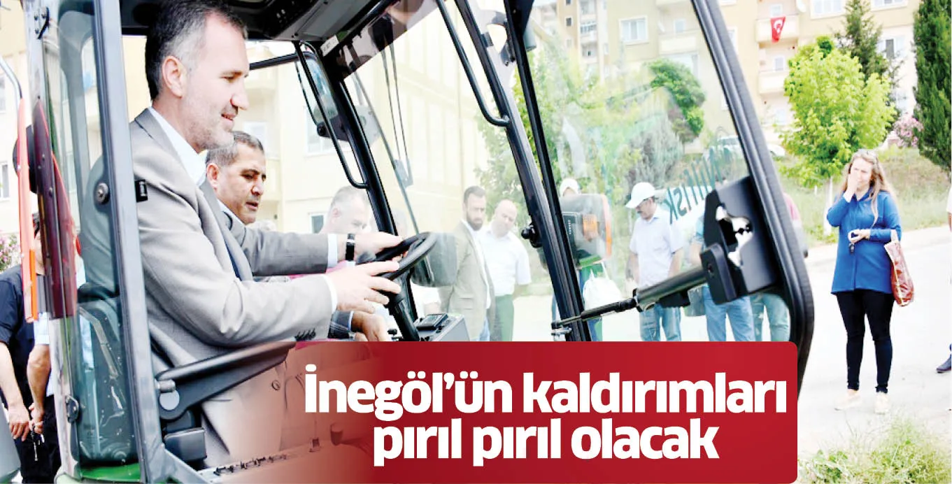 İnegöl’ün kaldırımları pırıl pırıl olacak